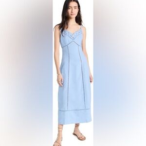 Madewell Women's Sweetheart
Neck Linen Blend Dress